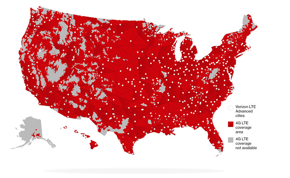 Verizon Coverage Map Image